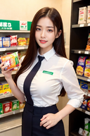 [High image quality] Sexual harassment training for rookie huge breasts convenience store part-time job and erotic store manager