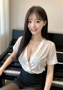 - [Uncensored] A neat and clean child who had insanely sex with a beautiful piano teacher living in Yokohama cums with joy