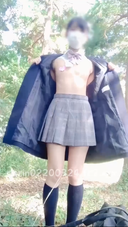 [K@18-year-old Rina's naughty selfie] Under the coat, only a cut shirt and a miniskirt. The little ones have a heart sticker ... - I masturbated with my coat off like that, and at the end I took off my coat and pants and put a bandage on it and walked ...