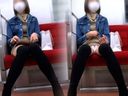 [Train face-to-face glance ☆ 130] Triangle zone observation record / Knee-high beautiful legs sister!