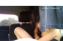 【Petit in the car】21-year-old D cup ♪ chan who showed her breasts and opened her in the car
