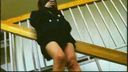 Little erotic old man's girl 〇 Raw staircase panchira post 3 TEZ-121