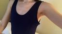 Slender Affair Married Woman and Erotic Photo Session at a Love Hotel-Second Part (Selfie of School Swimsuit with Zipper)