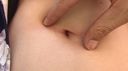 [Navel fetish individual shooting] Shame close-up of Sara-chan's navel &amp; prank shooting