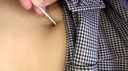 【Navel fetish individual shooting】Shame close-up of Rin-chan's navel &amp; prank shooting