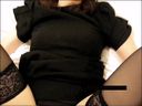 "Amateur post" Calling a married woman in mourning clothes on the way home at night and getting dressed vaginal shot !! ** Mature Mama Masturbator