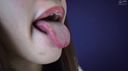 (1) [Spit tongue observation] Saki-chan's tongue velo observation subjective lens licking spit word blame! !!