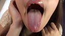 (1) [Spit tongue observation] Saki-chan's tongue velo observation subjective lens licking spit word blame! !!