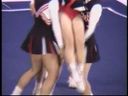 [Cheer gal hidden camera] Fluttering mini skirt flips up ~ ♪ Beautiful woman cheerleading championship edition (1)