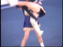 [Cheer gal hidden camera] Fluttering mini skirt flips up ~ ♪ Beautiful woman cheerleading championship edition (2)