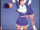 [Cheer gal hidden camera] Fluttering mini skirt flips up ~ ♪ Beautiful woman cheerleading championship edition (2)
