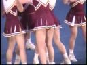 [Cheer gal hidden camera] Fluttering mini skirt flips up ~ ♪ Beautiful woman cheerleading championship edition (2)