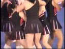 [Cheer gal hidden camera] Fluttering mini skirt flips up ~ ♪ Beautiful woman cheerleading championship edition (3)