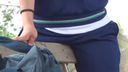 Outdoor masturbation on the way home 6