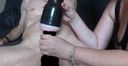 【Masturbator ejaculation】Middle-aged couple playing with toys