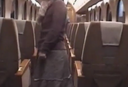 【個人撮影】露出好き派手パンスト奥様の列車内遊戯