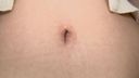 Navel teasing (with a woman's finger) Vertical navel