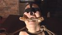 30-something married woman amateur training record [Kanae] Female dog sucking bones, face tape restraint, candle reprimand