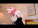 【Personal shooting】A cute cosplay girl who rises with her face is irresistibly erotic