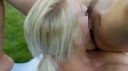 【Outdoor Lesbian】Obscene lesbian outdoor play where two beautiful women who lay out a yoga sheet on a grassland with a good view and give off outstanding beauty get together