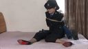 [Female Policeman Cosm SM First Part] All-you-can-do SM video that ties a super serious-looking female policeman, fixes her to the bed, and goes around her