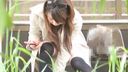 【Personal Photography】 【Panchira】Sitting panchira I can see cute pants ww 5 people