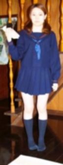 [Limited time sale] Amateur local real miniskirt winter sailor suit bare leg navy blue socks photo book [ZIP downloadable]
