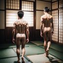 아름다운 남자를 × 남성 누드 사진 모음 일본식 방