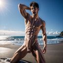 男士裸體照片集私人海灘2