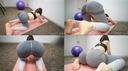 [M-shaped masturbation with a naked balance ball! ] Ass clear ecchiechi training wear, at the end naked man juice juwa ~ ♡