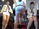 [Train face-to-face panchira ☆ 128] Triangle zone observation record / Beautiful legs angel sister!