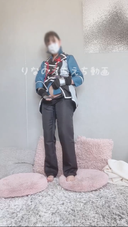 [** University student (1st year) Rinano's naughty selfie] I wore a cosplay of Ryunosuke of IDOLiSH7 and masturbated while squeezing the as a dick, and then inserted it and said "Look at it" ...