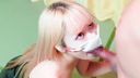 Ejaculation in the mouth with a lewd and blonde gal Aimi-chan's bold no-hand that bites into phimosis