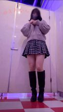 Exposure! 〈Amateur selfie〉 2nd year of university! Sneak into the toilet of the game center and masturbate naked in a private room! People came in and out, and the door of the private room was opened slightly, and I could get in but I couldn't get out、、、