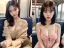 "Beautiful women who can be bukkake on the train" AI beauty photo collection