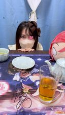 [Maid panchira upside down shooting] Recommended * = Ran-chan's pure white and striped bread DAY1.2 [Concafe / Low angle]