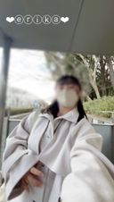 [Selfie of 18-year-old G cup Erika] ☆彡 Last ****! masturbation with a naked coat under the stairs of the square where there were many people and gave up! I'm thrilled that people are coming! Get on the elevator, get naked, go down, and the door is just ... ///