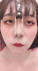 - [Throat / facial collapse] Throw away pride and everything with a nose hook Ahegao Irama, a well-formed face of a high-flying car Musume, and the face collapses! Stretch out under the nose and vulgarly widen the nostrils to release a video of black history confirmation.