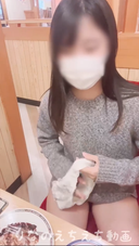 [Women's college (2) Rinano's naughty selfie] After eating at Koda with no panties and no bra, I masturbated while being and exposing my boobs ... There was a person walking behind me and I was thrilled ... Pants in the sleeves of sweaters ...