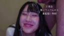 - [Inexperienced / facial cumshots 4 barrage] 19-year-old who is delighted with black hair and mesh semen that clings to the face