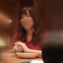 【人妻／熟女】26歳茶髪ロングの清楚可愛い人妻OLさん。むっちり巨乳おっぱい揺らして淫れるハメ撮りセックス。