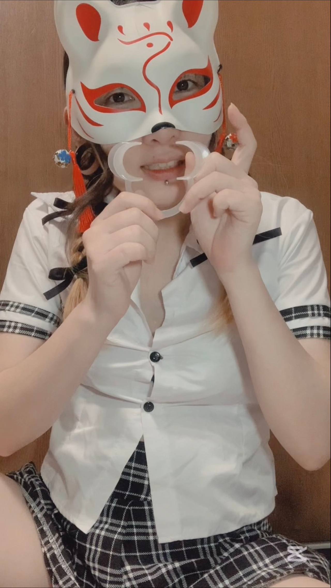 開口器でオナ！？変態さん必見、オナ顔アップ♡ gallery photo 1