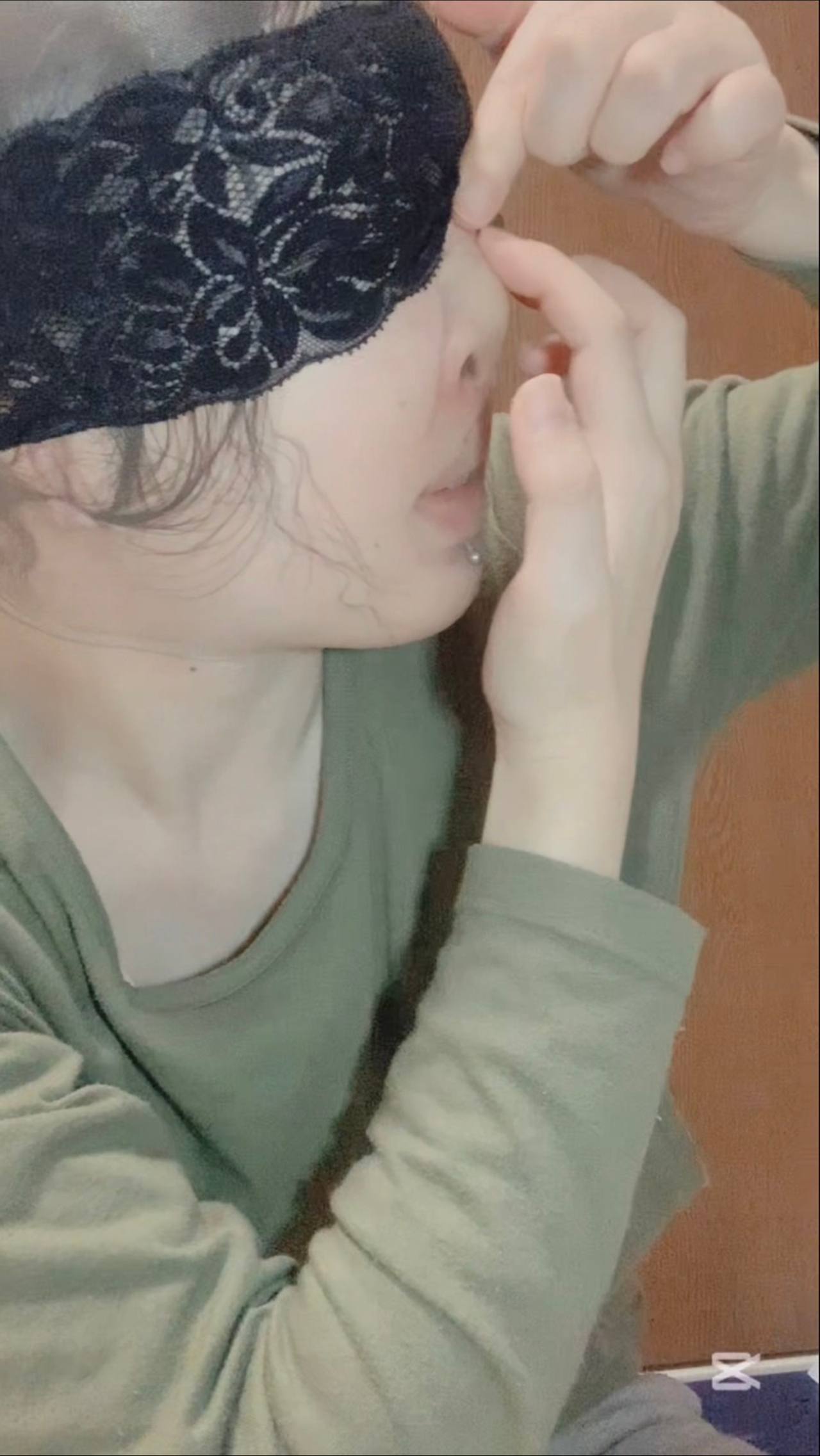 変形？した軟骨でお鼻ぺったんこ！膝下ストッキングの接写♡ gallery photo 6