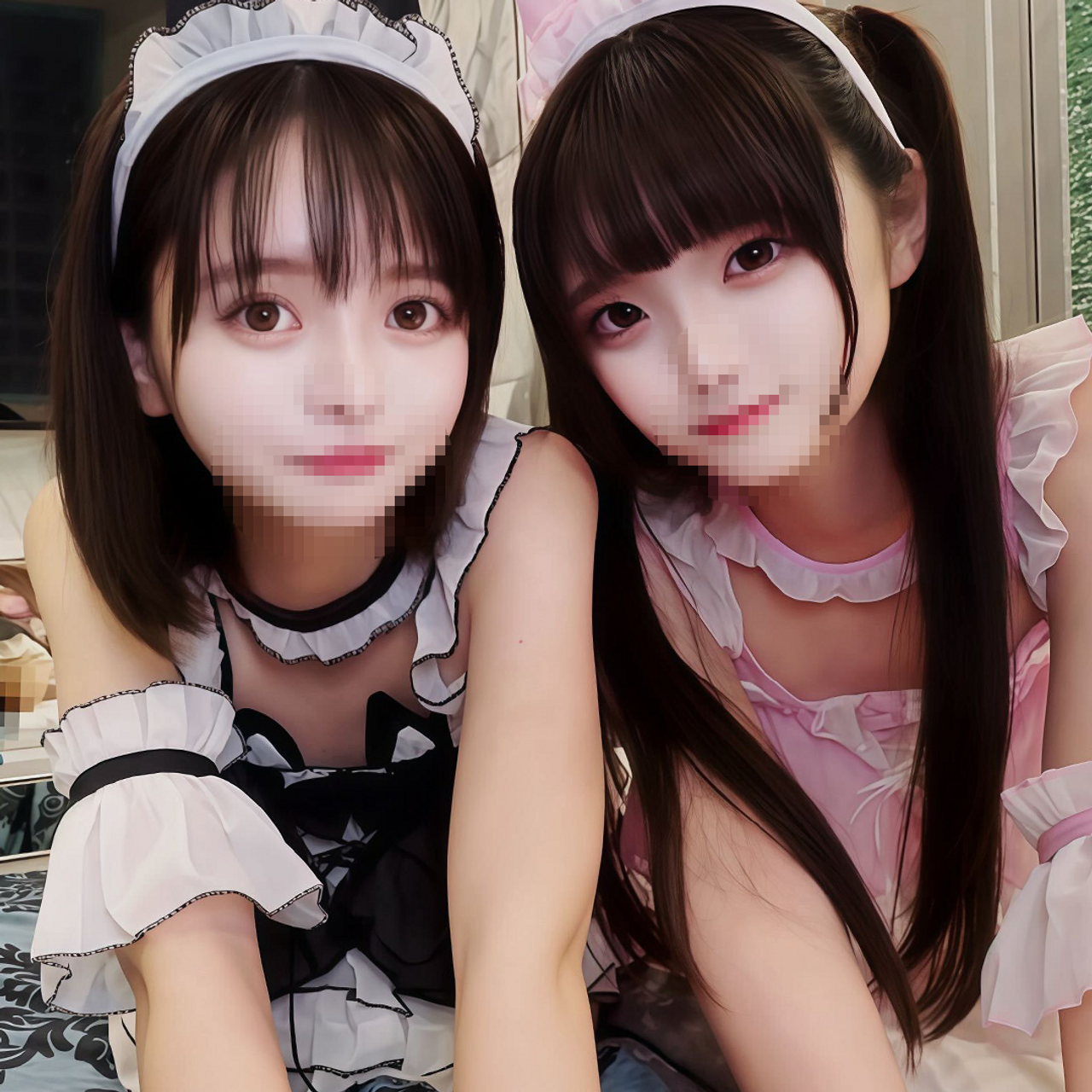 【先着限定】超人気アイドルデュオ　満を持してFC2降臨。衝撃の二人同時貫通→妊娠。※特典１時間２３分４５秒原盤データ gallery photo 1