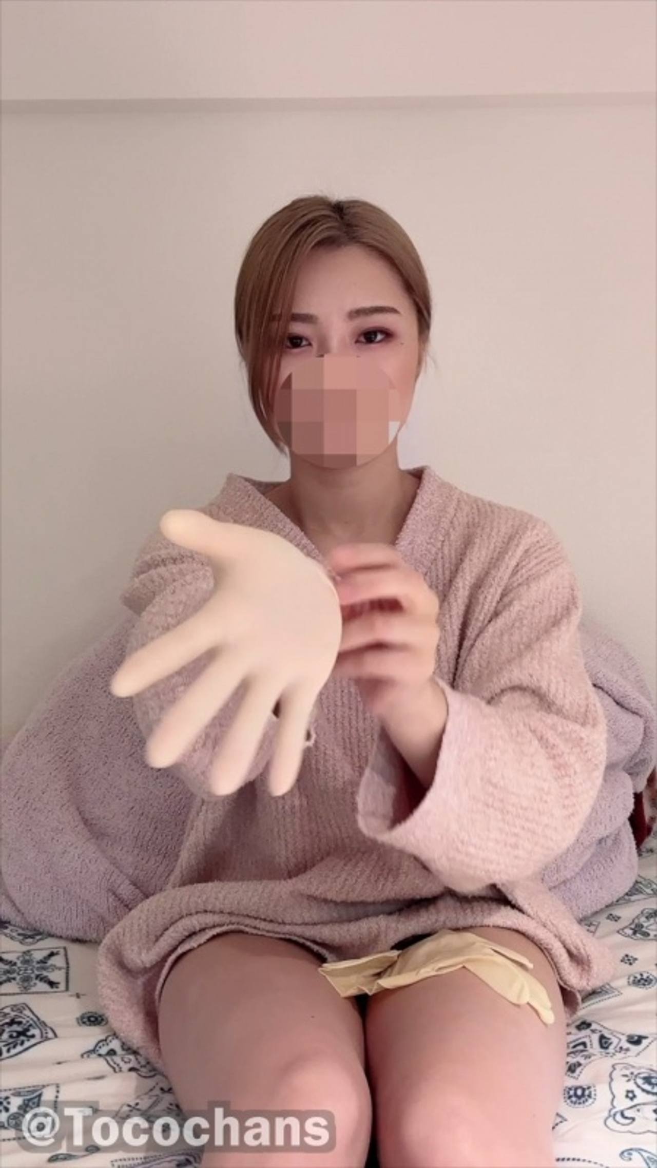 【**前オナニー】部屋着×手袋でこっそり気持ちよく…即寝のリアル抜きシーン gallery photo 6