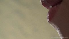 キスの超ドアップ撮影に挑戦【フェチ：唇,口,舌,接吻,唾液,ベロ,ツバ】