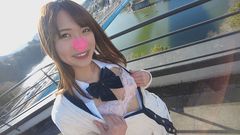 【フェラ好きJ系】埼玉県立校スレンダー美人のNちゃん／車内で緊張のチラ見せ露出＆ディルドを咥え疑似フェラ公開からのSA駐車場で本物チンポ口淫！人の賑わうSA内で大胆ごっくん自撮り！野外露出とチンポを楽