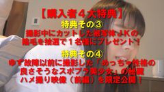 4大特典付き【電車チカン】★顔出しJ○★圧倒的な透明感なのに日本人離れしたスライム爆乳美**★チカン後ホテルに連れ込みマン毛切り生中2回戦！※高画質バージョン