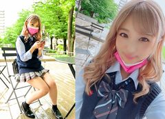 サンプル画像1 - 【顔出し】小柄**ギャルJ●　学校帰り制服姿のままコンビニに連れ込んでしゃぶらせる！感じまくりマ〇コに生挿入で背徳感たっぷり中出しSEX