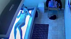 ヨーロッパの某国の日焼けサロン★ヨーロピアン美女の全裸を完全撮影⑰